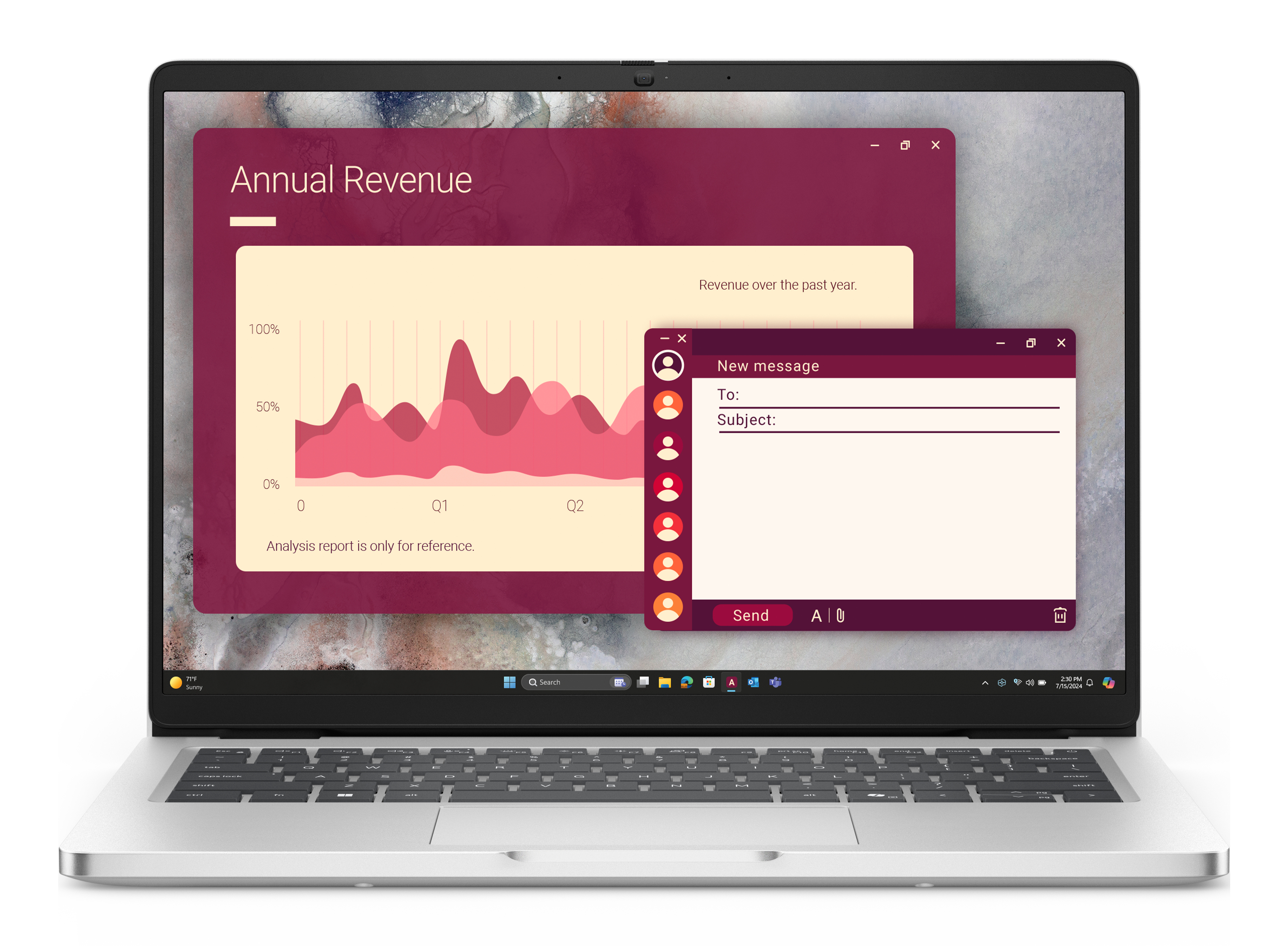 Laptop Dell Pro 14 Pc14250 14" Intel Core Ultra 7 255U 16Gb Ddr5 512Gb Windows 11 Pro Plata 2Hwn3