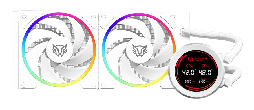 Enfriamiento Líquido Balam Rush Hydrox Expert Hyx24 240Mm 2X120Mm 2200Rpm Blanco Br-941853