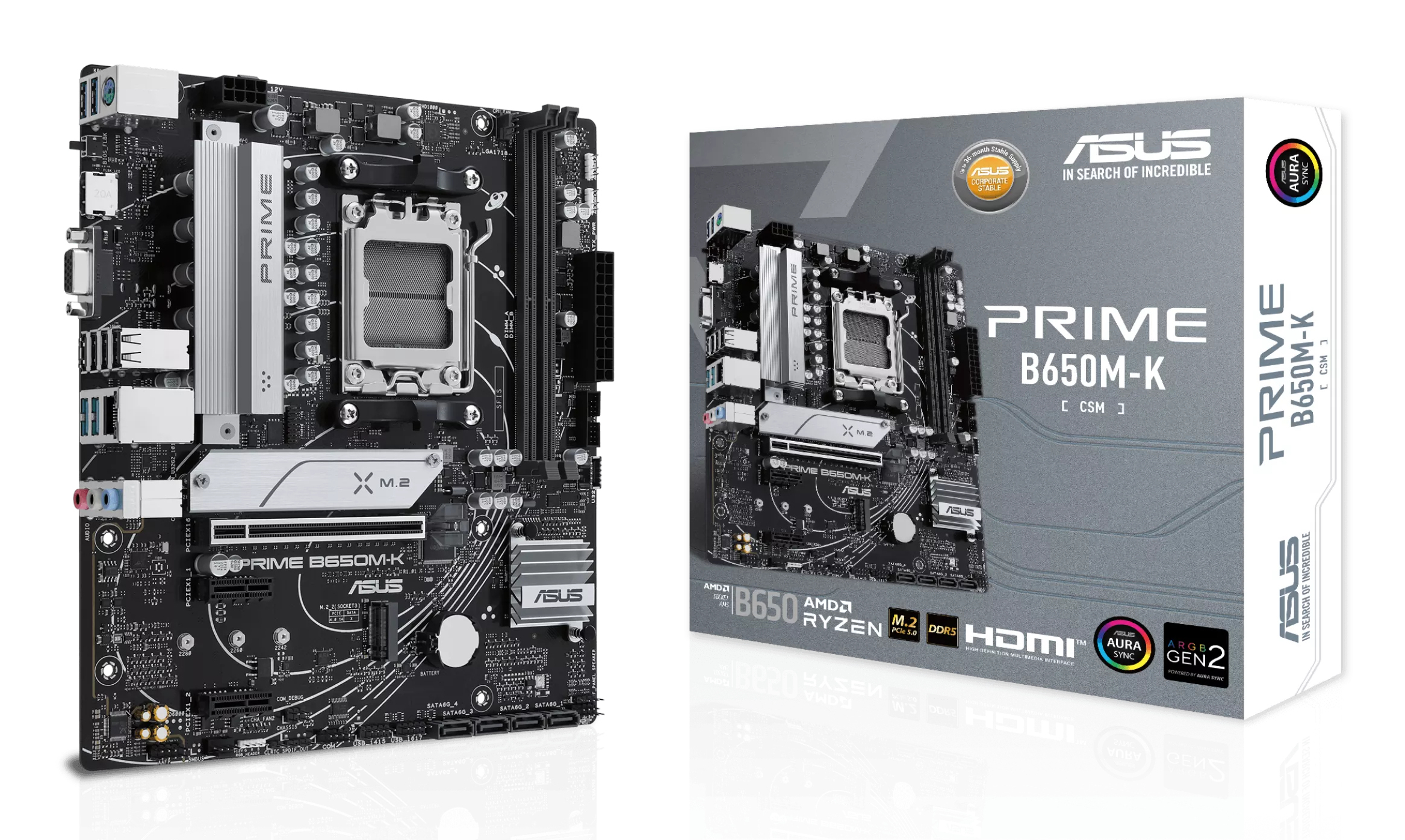 Tarjeta Madre Asus Prime B650M-K Amd B650 Am5 Ddr5 96Gb 2.5Gbe Micro Atx 90Mb1F60-M0Eay0