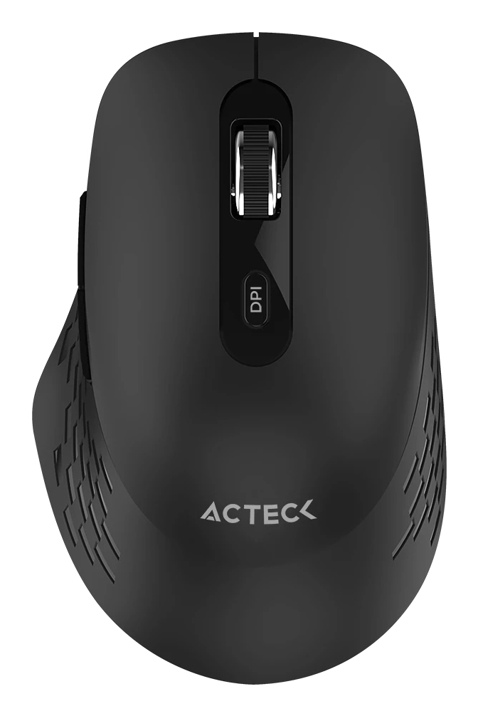 Mouse Acteck Mi480 Óptico 1600 Dpi 6 Botones Rf Inalámbrico Negro Ac-939836