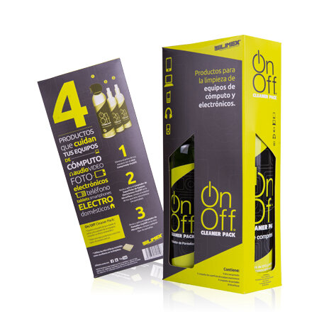 Kit De Limpieza On Off Cleaner Pack Limpiador Para Pantallas Superficies Aire Comprimido Microfibra