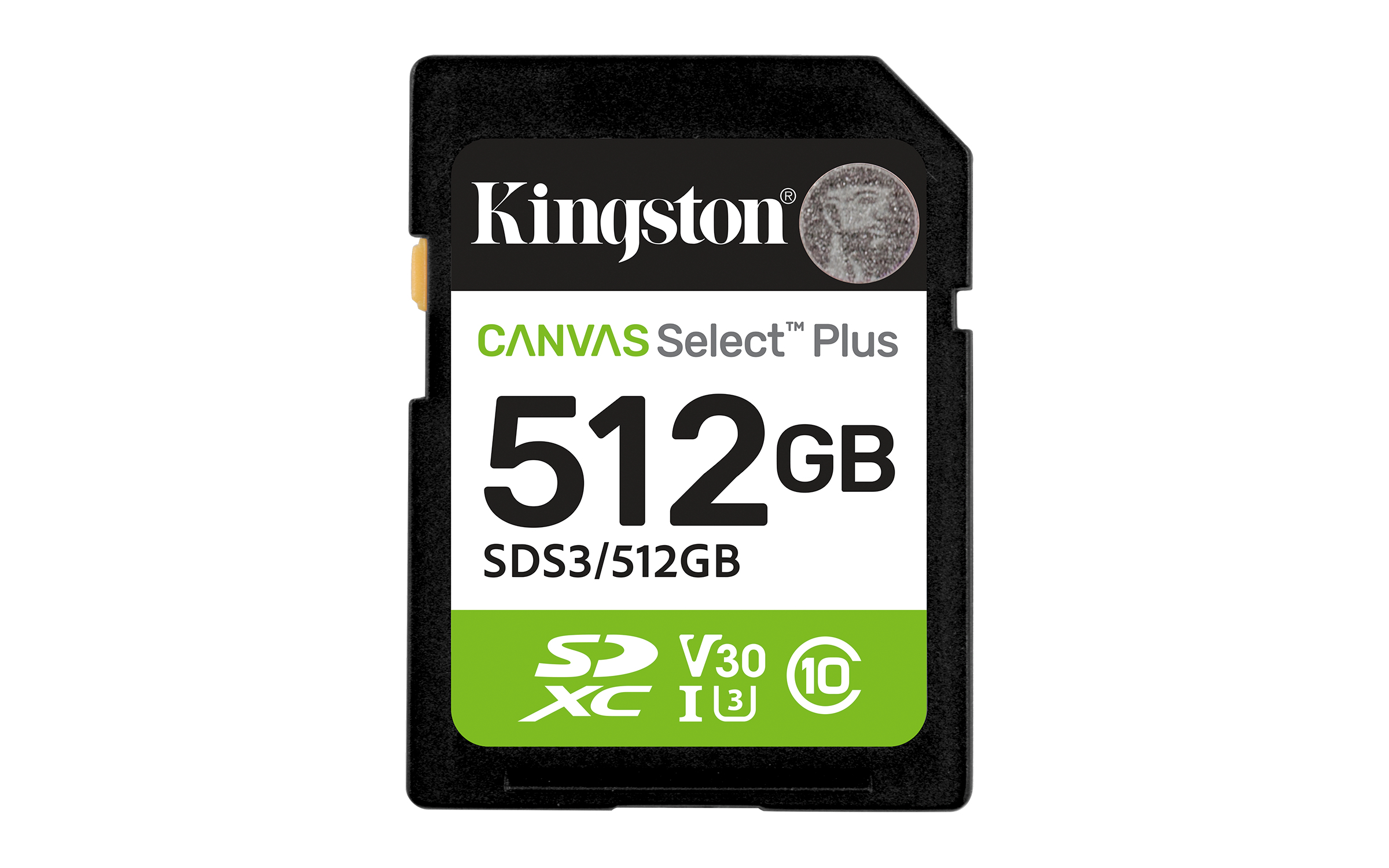 Memoria Sd Kingston Canvas Select Plus Sds3/512Gb 512Gb 150Mb/S Uhs-I U3 V30 Sds3/512Gb