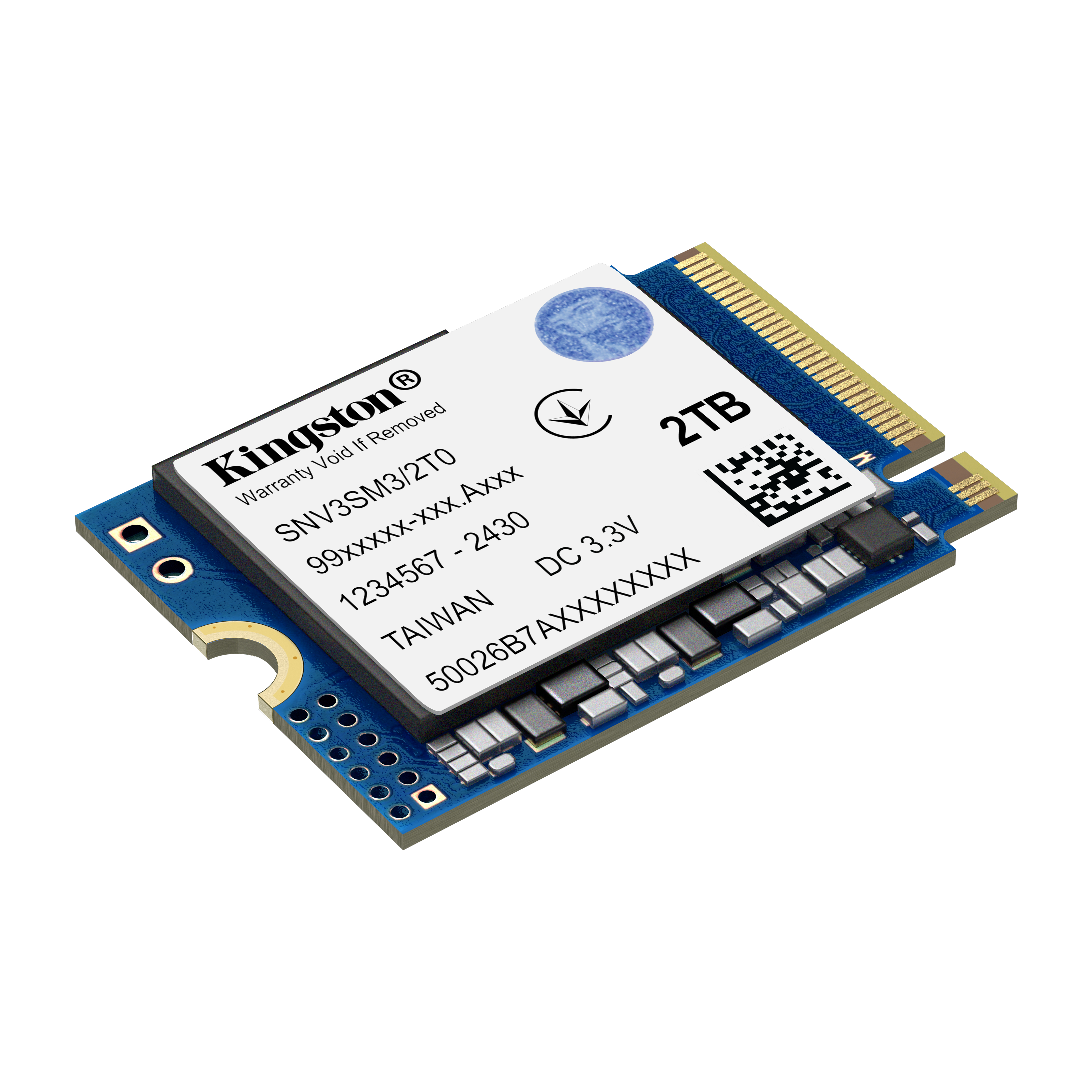 Ssd Interno Kingston Nv3 2Tb M.2 2230 Nvme Pcie 4.0 6000/5000Mb/S Snv3Sm3/2T0
