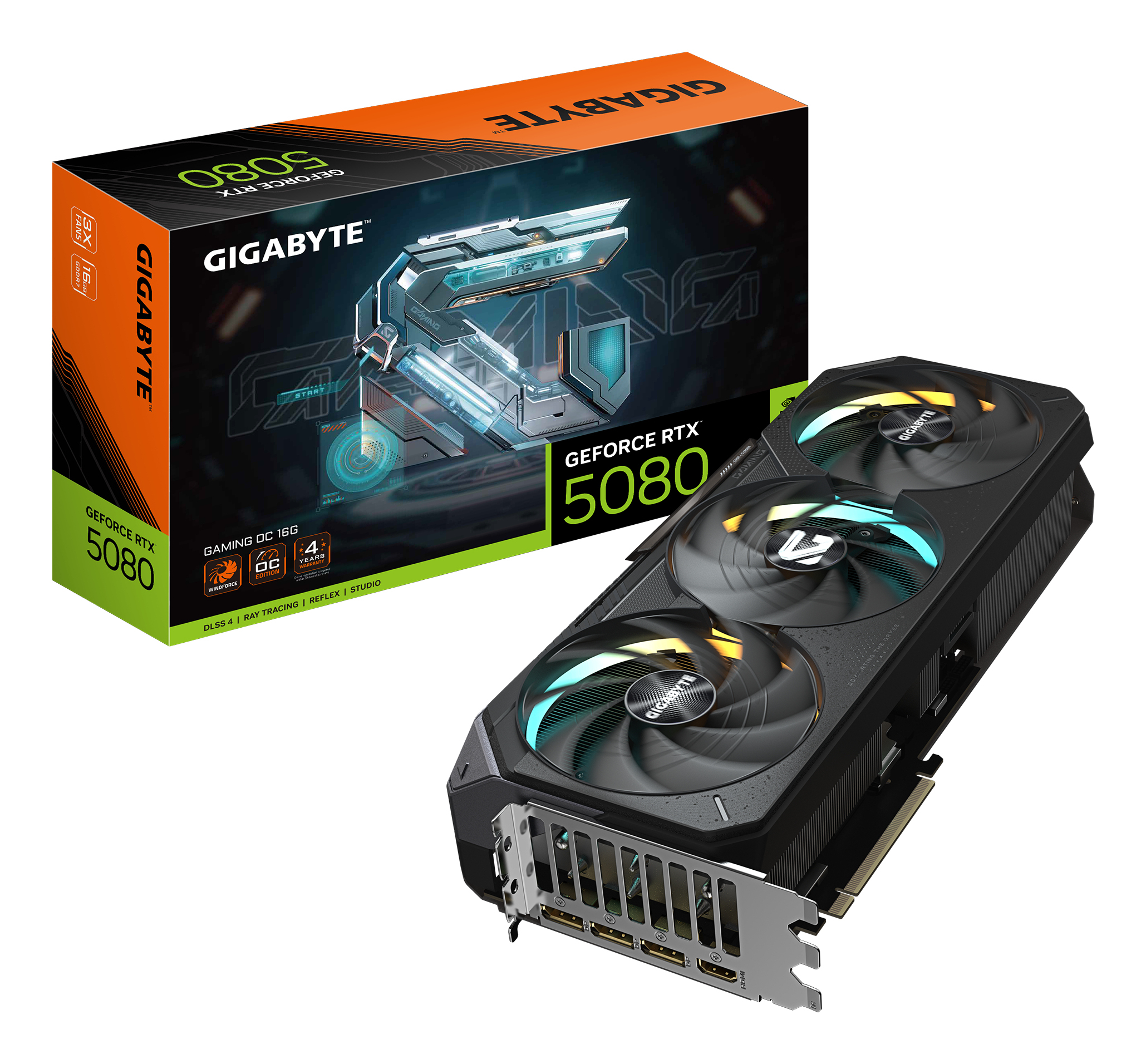 Tarjeta Grafica Gigabyte Geforce Rtx 5080 Gaming Oc 16Gb Gddr7 3Xdp 1Xhdmi Gv-N5080Gaming Oc-16Gd