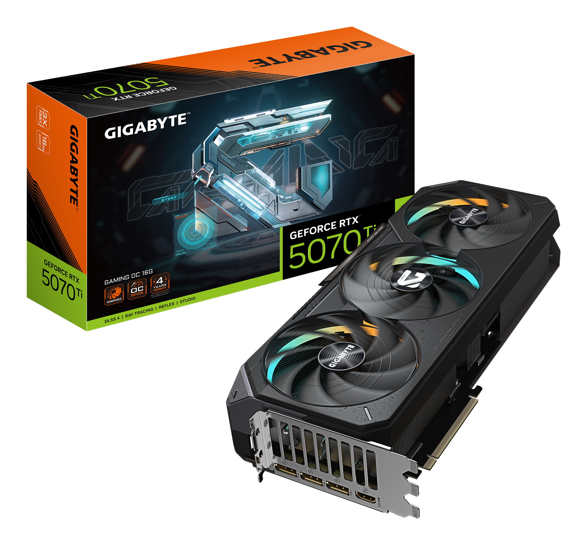 Tarjeta Grafica Gigabyte Rtx 5070 Ti Gaming Oc 16Gb 3Dp/1Hdmi Pci-E5.0 Gv-N507Tgaming Oc-16Gd