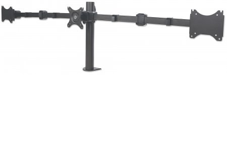 Soporte Manhattan Para 3 Monitores 10" A 30" Hasta 30Kgs 461115