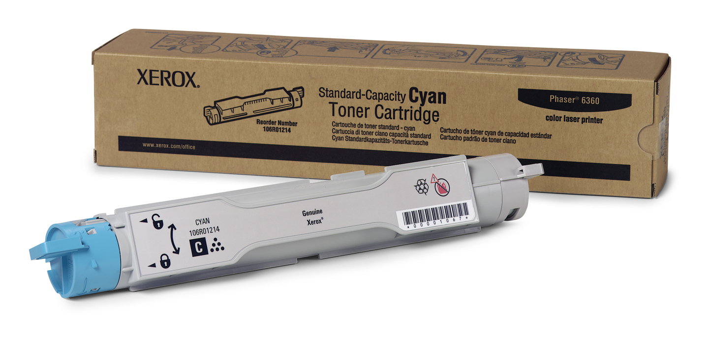 Cartucho Toner Xerox 5000 Paginas Cian Laser Cian Gris 106R01214