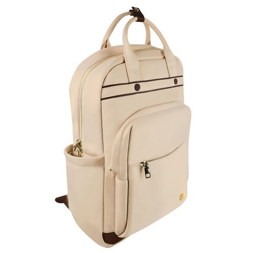 Mochila Perfect Choice Pc-084655 Para Laptop 15.6" Compartimento Portátil Poliéster Beige Pc-084655