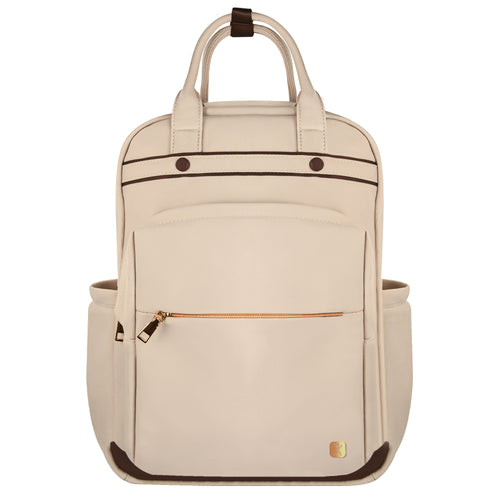Mochila Perfect Choice Pc-084655 Para Laptop 15.6" Compartimento Portátil Poliéster Beige Pc-084655