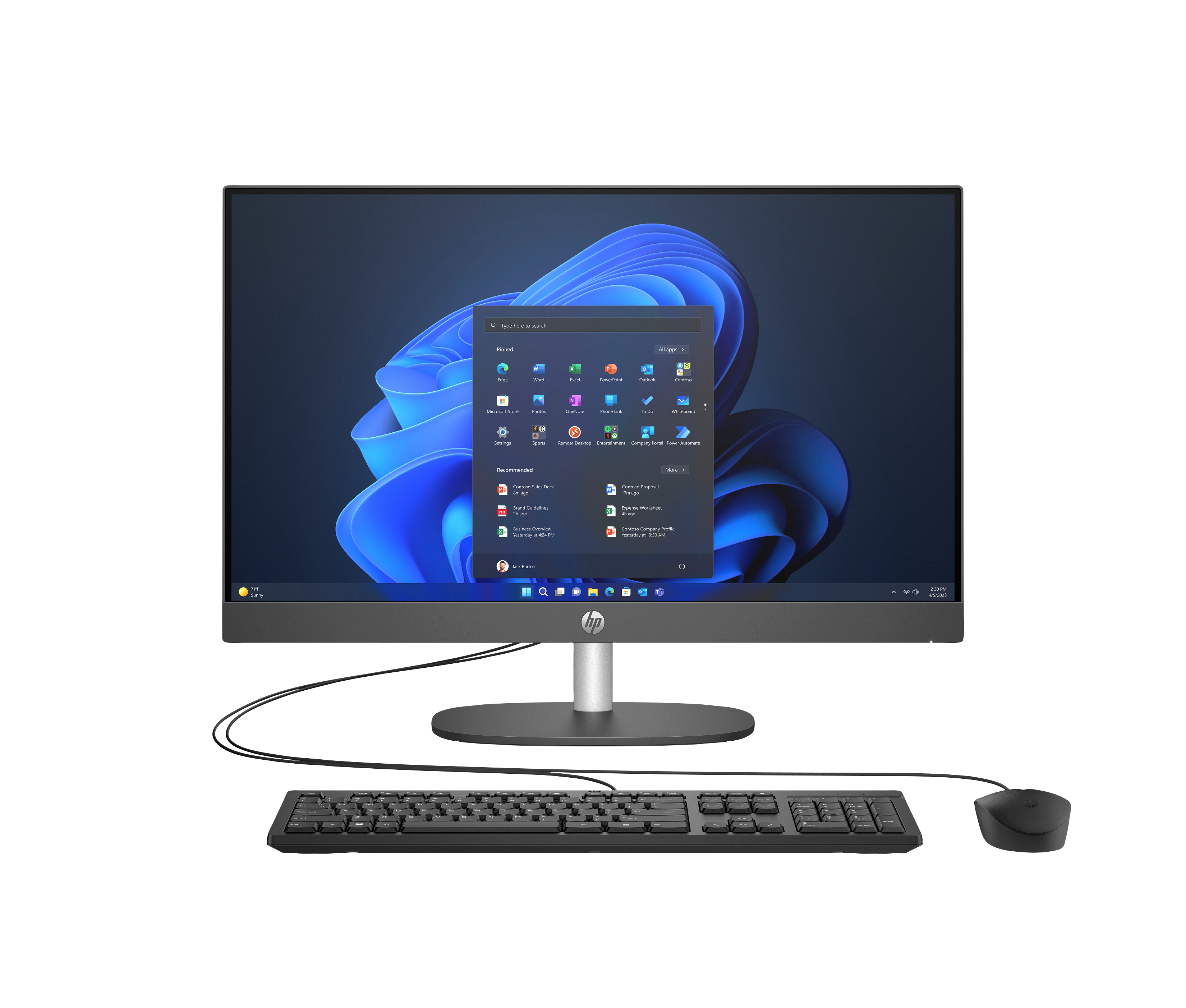 Computadora Aio Hp 240 G10 23.8" Intel Ultra 5-125U 8Gb 512Gb 1Yr W11H C27Nzlt