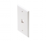 Placa Steren 310-201 1 Cavidad Keystone Cat5/6 310-201Wh