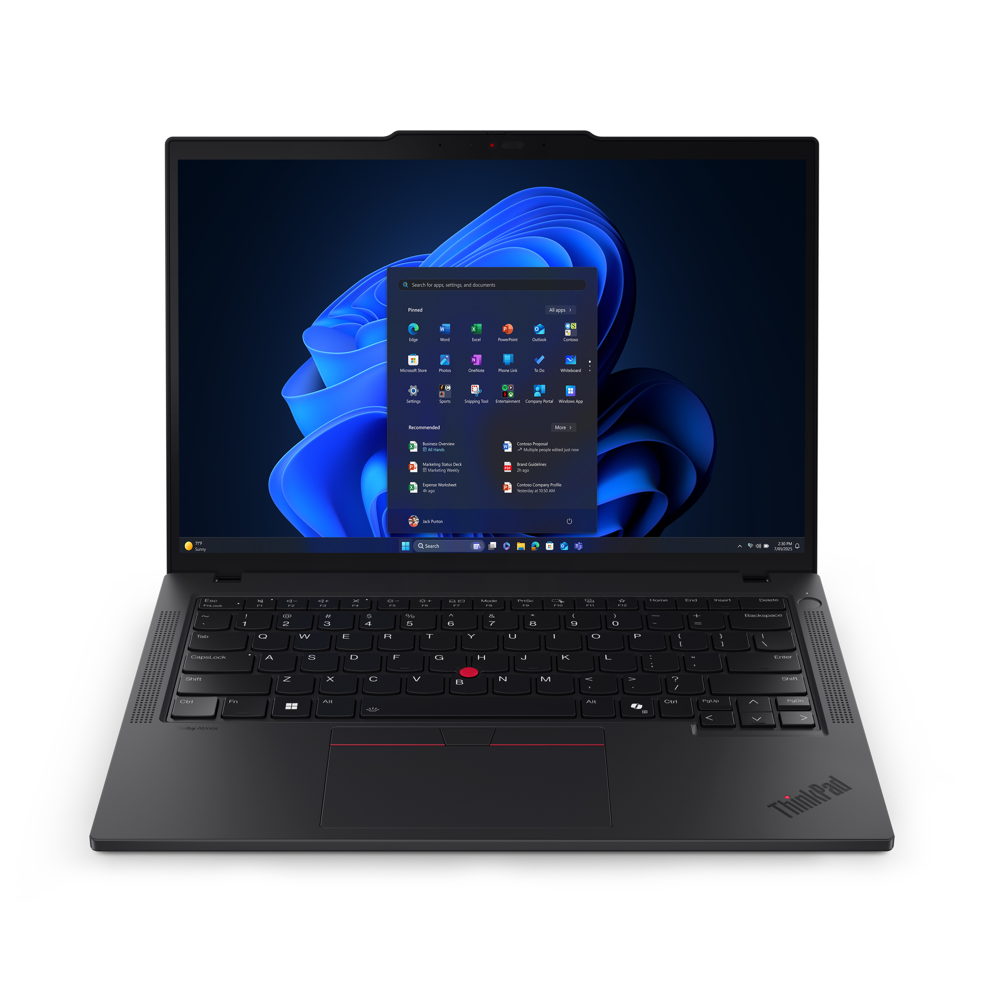 Laptop Lenovo Thinkpad T14 G6 14" Wuxga Intel Ultra 5 225H 32Gb 1Tb Ssd Nontouch W11P 21Qd000Plm