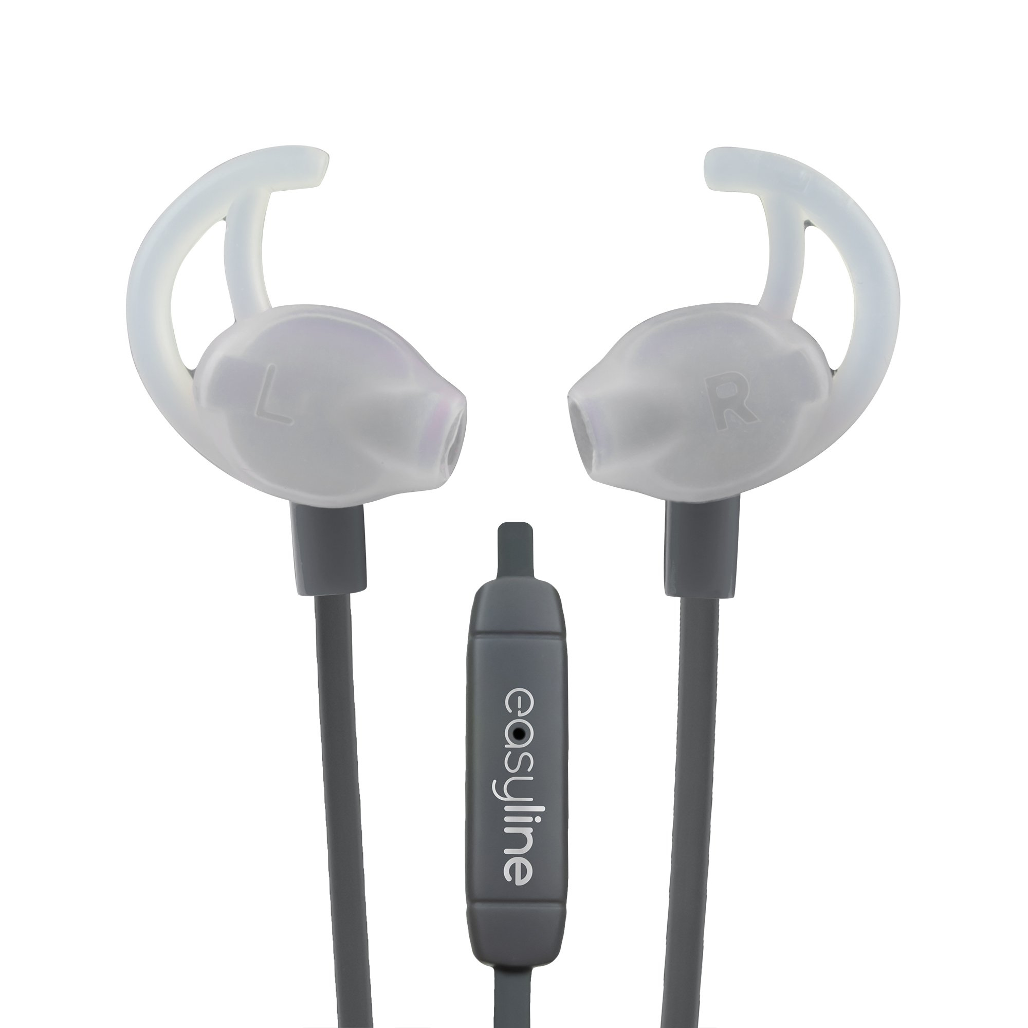 Audifonos Deportivos In-Ear Easy Line 3.5M 1Mt Negro/Gris El-995203