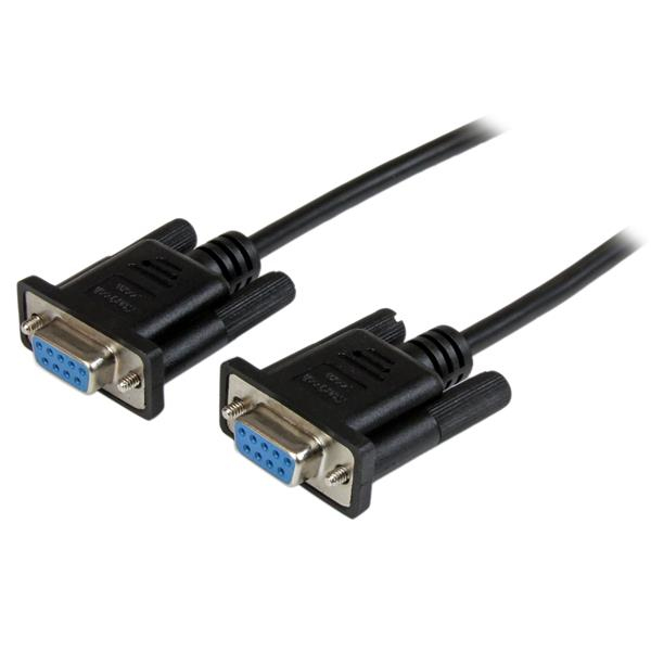 Cable Startech Serial Rs232 Db9 Hembra 2M Negro Scnm9Ff2Mbk