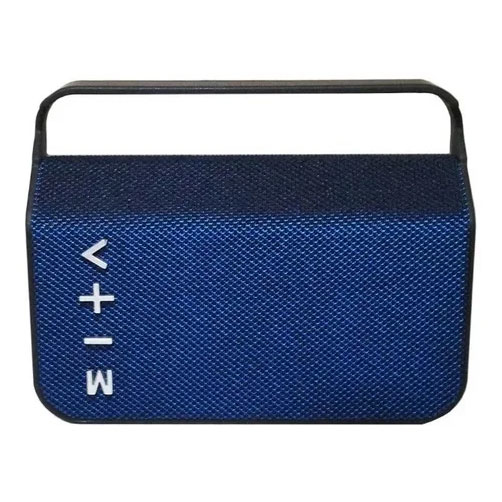 Bocina Highlink Handle Inalambrica Azul Recargable Radio Fm Sd