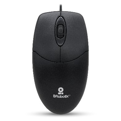 Mouse Usb Brobotix 497202 Negro 3 Botones Optico