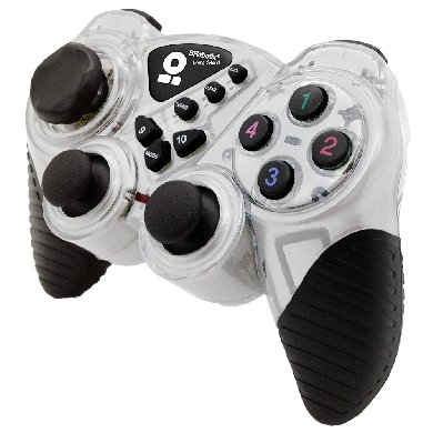 Control Para Juegos Rumblepad Brobotix Blanco 751899B