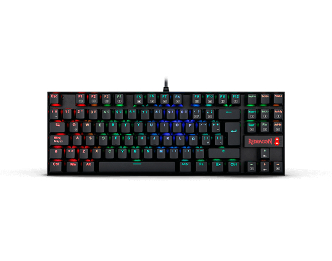 Teclado Gamer Mecanico Redragon K552Rgb-1R-Sp Kumara Switch Azul Rgb