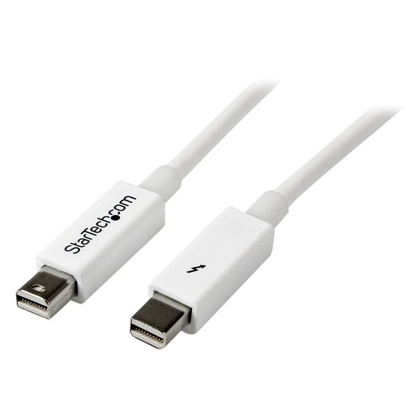 Cable 50Cm Thunderbolt Blanco  Macho A Macho  Startech Tboltmm50Cmw