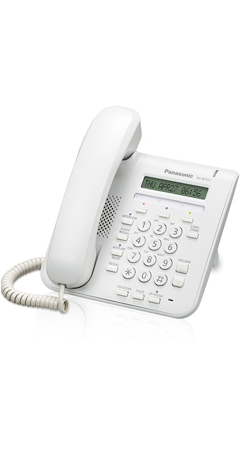 Telefono Ip Panasonic Propietario 1 Linea 2 Eth Poe Kx-Nt511Pxw Blanco