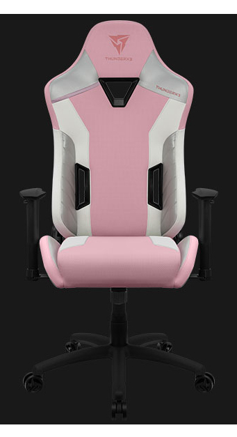 Silla Gamer Thunderx3 Tc3 Max Hasta 150Kg Imitacion Piel Reposabrazos 2D Blanco/Rosa 4711099470587