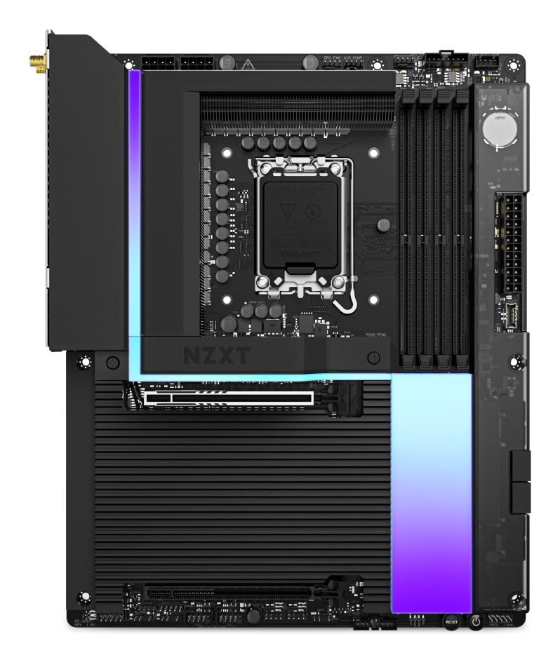 Tarjeta Madre Nzxt N9 Z890 Intel Z890 Lga 1851 Ddr5 4 Dimm Wifi7 5Gbe Atx N9-Z89Xt-B1