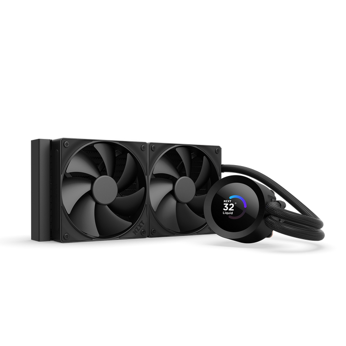 Aio Nzxt Kraken Plus 240 240Mm 2X120Mm Bomba 2800Rpm Fan 1800Rpm Negro Pwm Rl-Kn240-B2