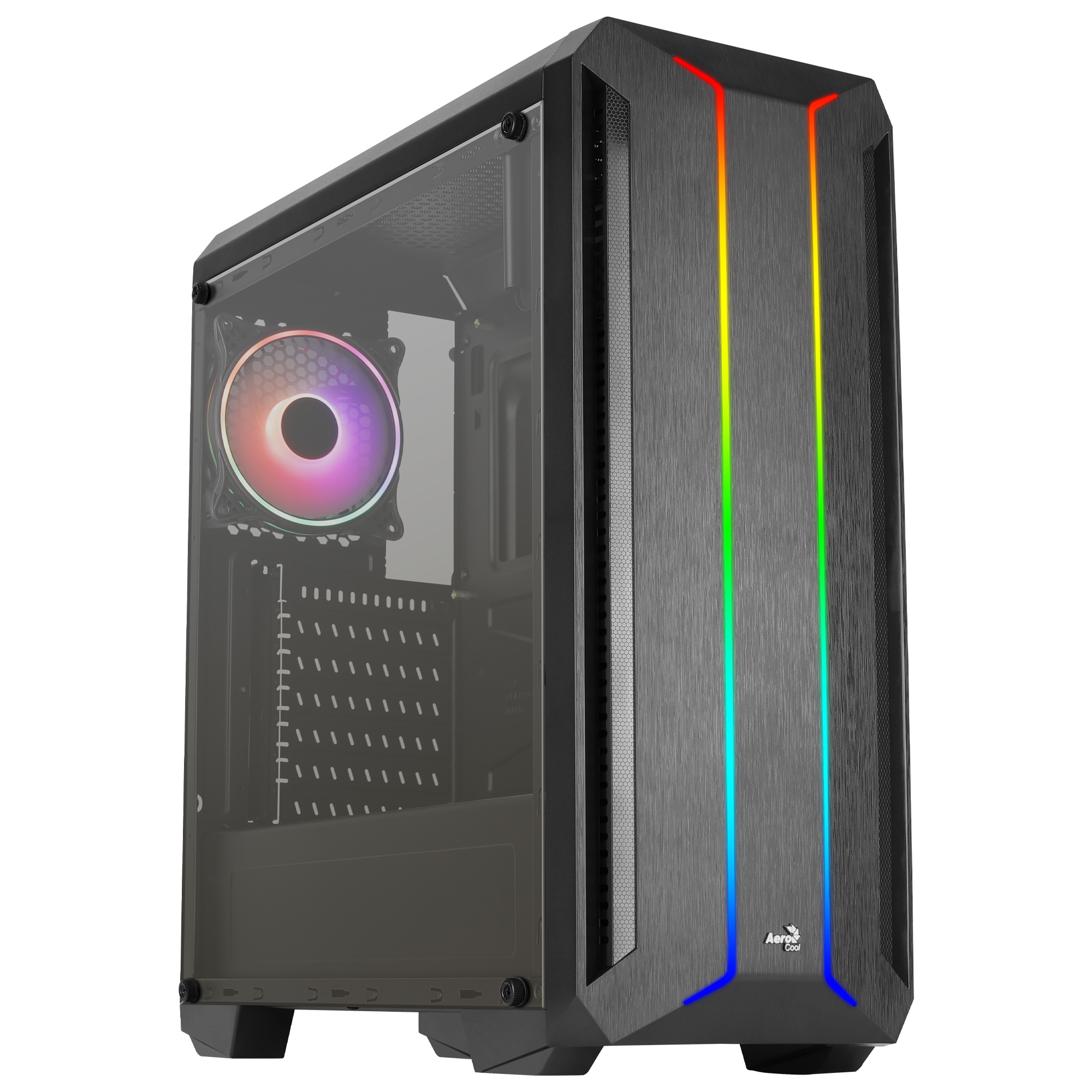 Gabinete Aerocool Skyline V2 Midi Tower Atx 2Xusb2.0/2Xusb3.2 Negro Argb Skylinev2Bk