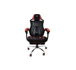 Silla Gamer Naceb Na-0928 Asiento Acolchado Negro/Rojo