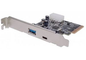 Tarjeta Pcie 1 Usb-C + 1 Usb A Bracket Corto 151757