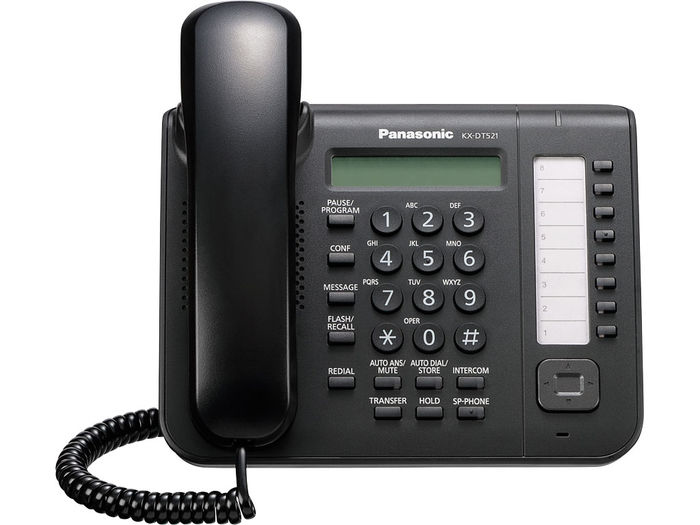 Telefono Digital Panasonic Kx-Dt521X-B 1 Linea Pantalla Altavoz Negro