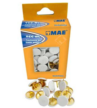 Tachuela Mae Blanca Articulos Escolar Y Oficina