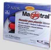 Marcador Magistral Aluminio Pizarron Blanco Colores Surtidos C/4 Pzas