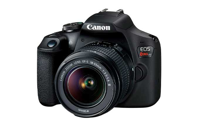 Camara Canon Eos Rebel T7-Negro 1920X1080 Px 24.1 Mp Lcd De 3"
