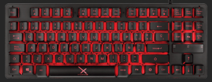 Teclado Gamer Xzeal Alambrico 87 Teclas Led Negro Xst-300 Xsatga1B