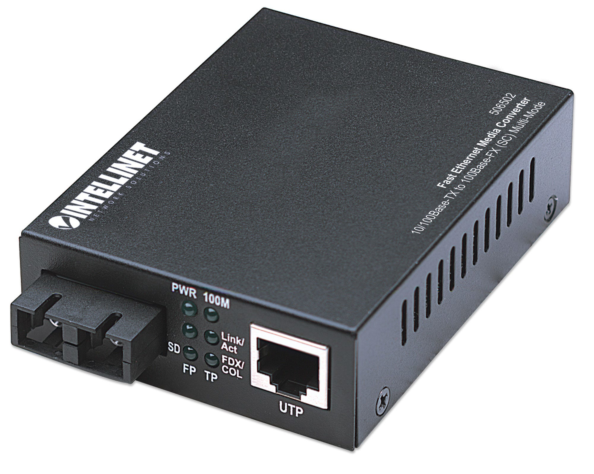 Convertidor De Medios Rj45/Fibra Sc Fast Ethernet Intellinet 506502
