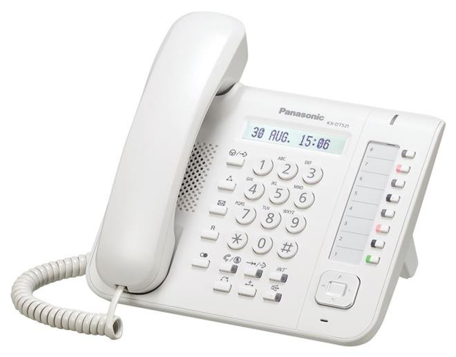 Telefono Digital Panasonic Con Altavoz Lcd Color Blanco