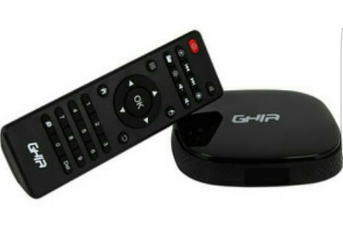 Tv Box Ghia Android 4.4, 4K Hdmi Usb Spdif Wifi Rj45 Negro