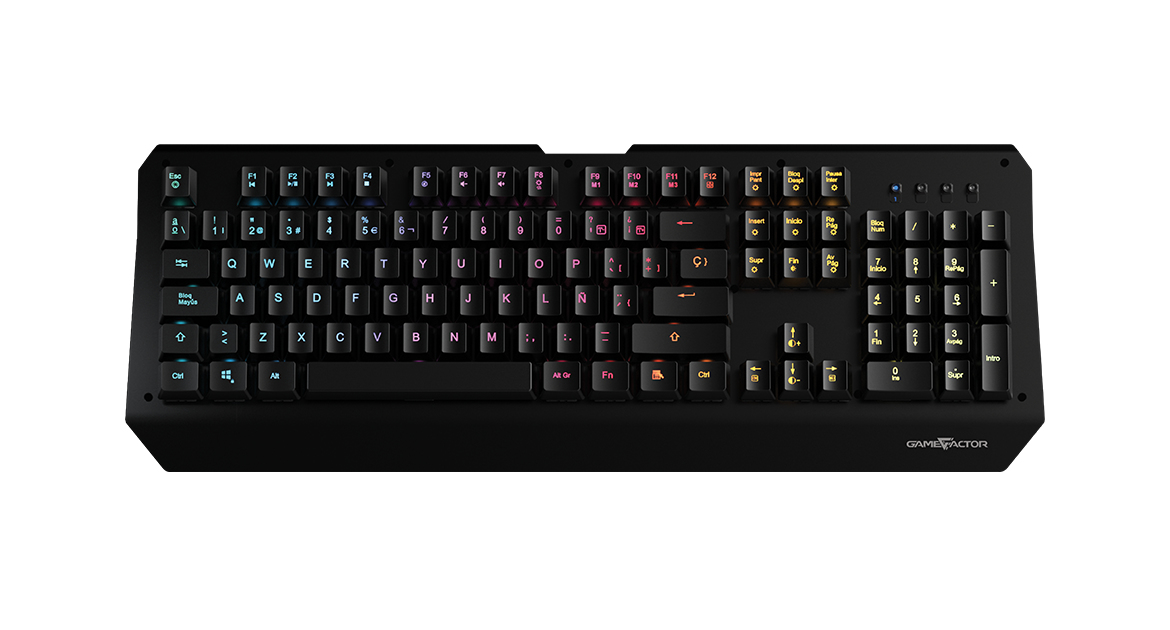 Teclado Gamer Game Factor Kbg601 Mecanico Optico Rgb Usb Negro