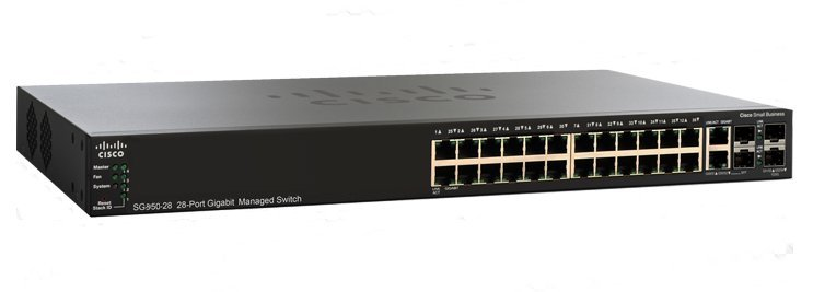 Switch Cisco Sg350-28-K9-Na 28-Port G Igabit Managed