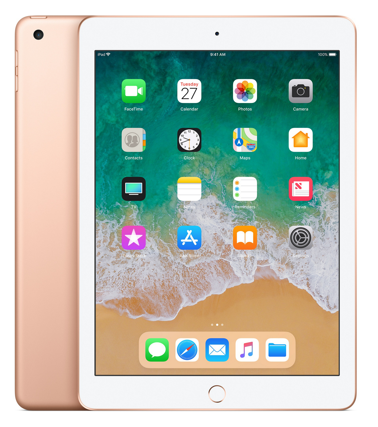 Ipad Retina 9.7" 32Gb Ios 11 Wi-Fi Bluetooth 4.2 Oro Apple Mrjn2Cl/A