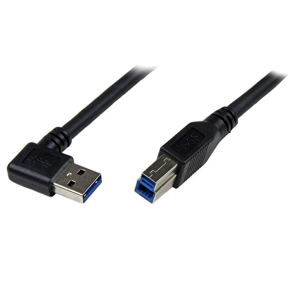 Cable Usb 3.0 Startech B Macho/A Macho 3Mt Angulo Derecho Usb3Sab3Mra