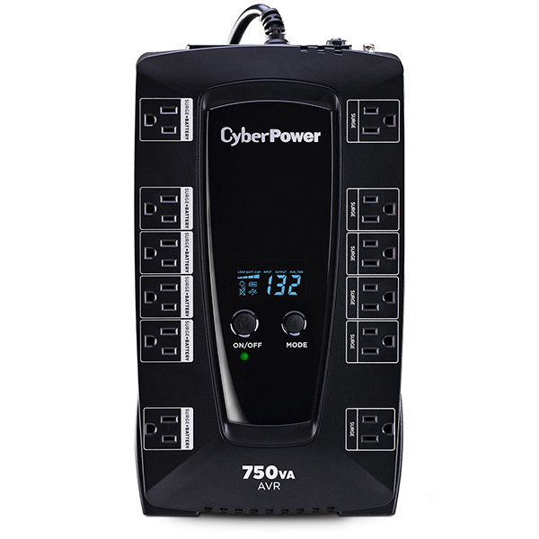 Nobreak Cyberpower Avrg750Lcd 750Va/450W Lcd 120V 12 Contactos