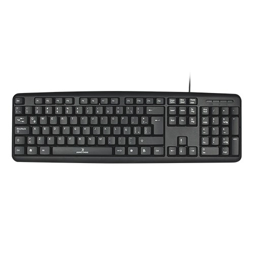 Teclado Perfect Choice Pc-201038 Usb Qwerty Negro Universal Alambrico