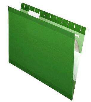 Carpeta Pendaflex Colgante Carta Verde Brillante C/25 Pzas