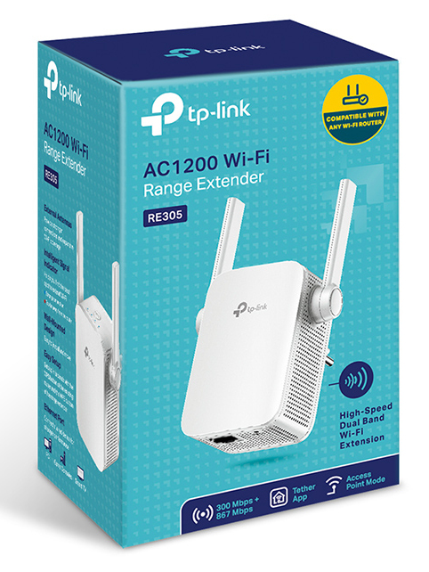 Tp-Link Extensor De Red Inalambrico Re305 Ieee 802.11Ac 2.4Ghz 5Ghz