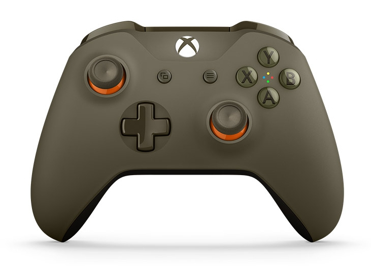 Control Xbox One Inalambrico Verde Militar Wl3-00035