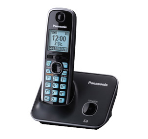 Teléfono Inalámbrico Panasonic KX-TG4111MEB Para Escritorio, Negro, Pantalla Lcd