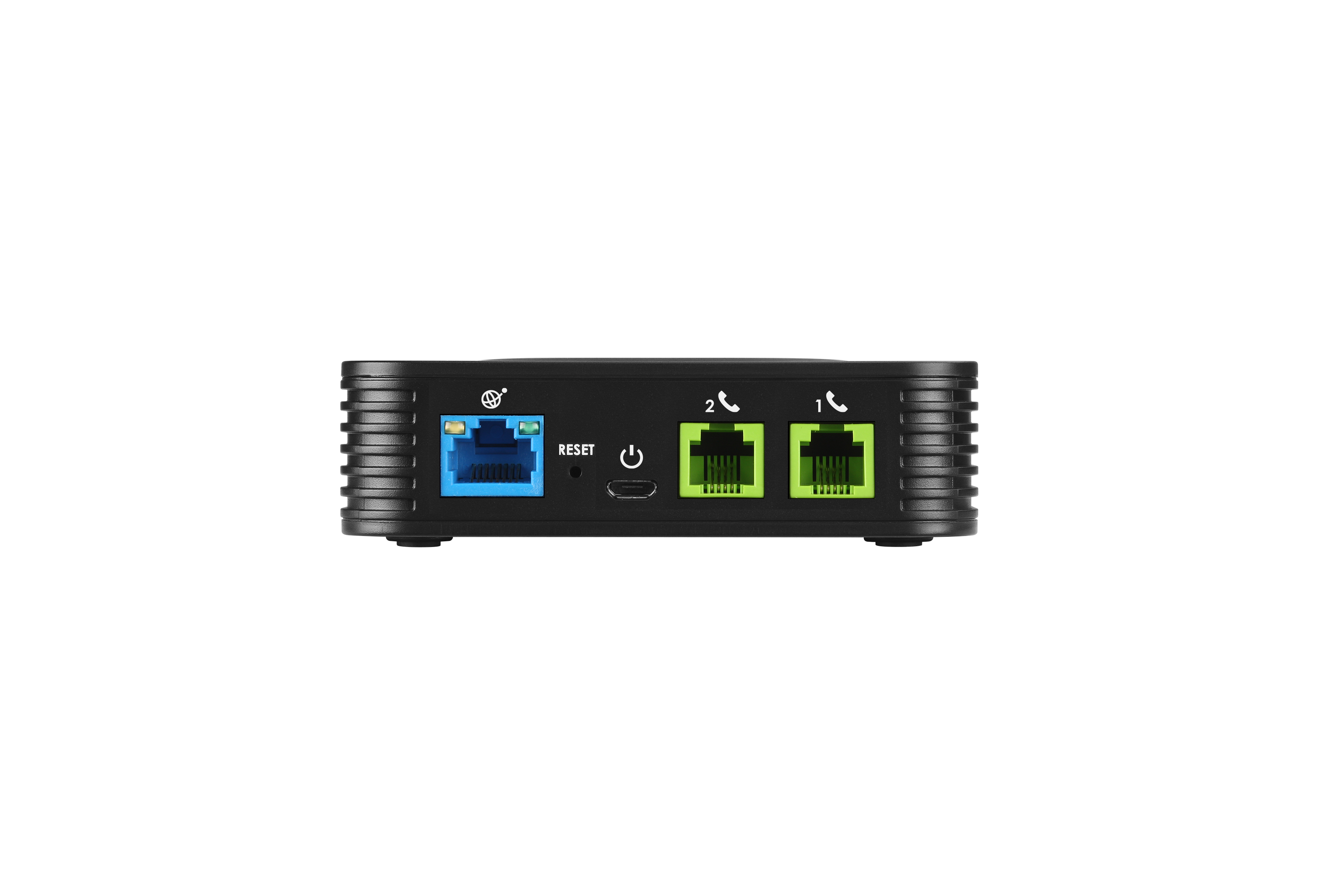 Adaptador Grandstream Ata Ht802 2 Puertos Fxs 1X Rj-45