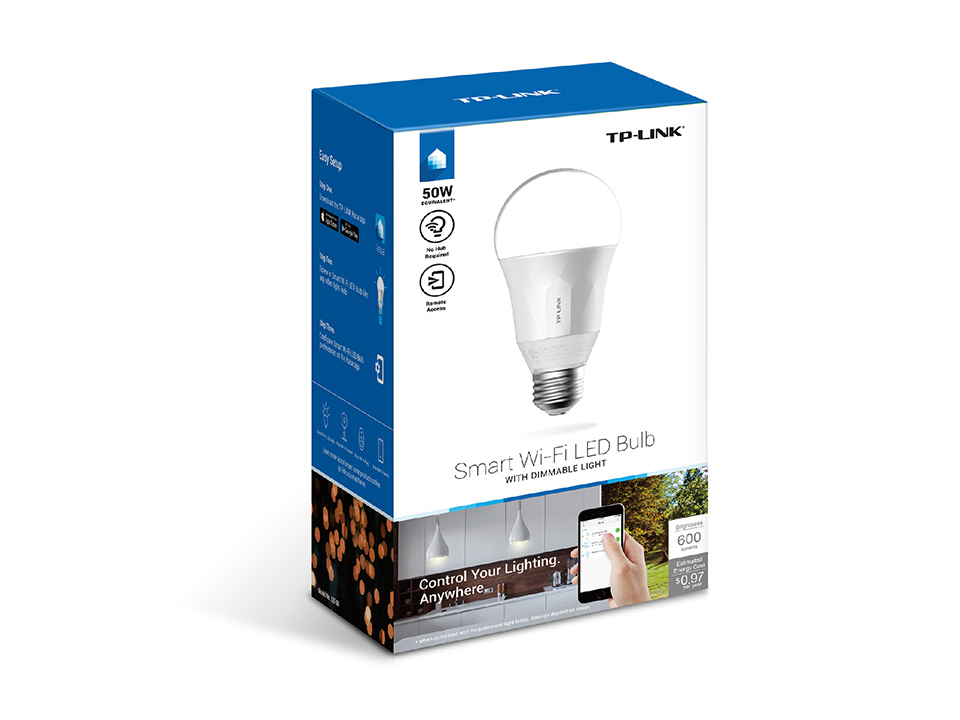 Bombilla Led Wi-Fi Inteligente Tp-Link 2.4Ghz Luz Blanca 60W Lb100(Us)